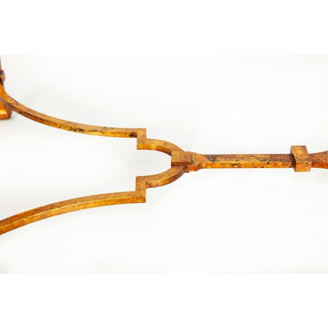 Metal Paul M. Jones Modern Gilt Iron Glass Cocktail Coffee Table For Sale - Image 7 of 18