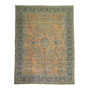 Zabihi Collection Oversize Antique Persian Yazd Carpet
