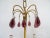 1920s French Amethyst Murano Drops Crystal Bobeches Chandelier, C 1920 For Sale - Image 5 of 9
