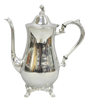 Vintage Oneida Victorian Style Silver Plated Victorian Teapot Coffee Pot