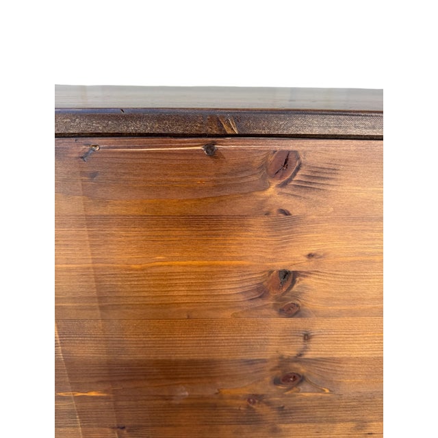 Wood Vintage Mahogany Sideboard With Geometric Inlay For Sale - Image 7 of 17