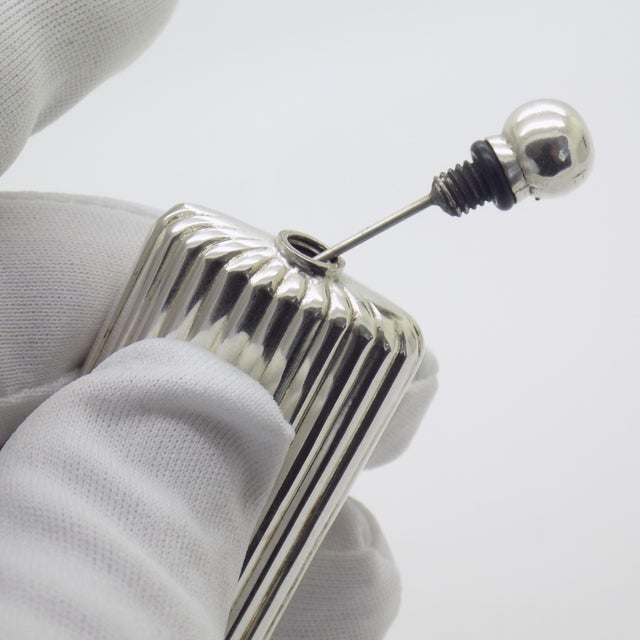 Silver Vintage Italian Genuine Silver 800 Perfume Bottle, Florence, 1980s For Sale - Image 8 of 13
