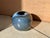Studio Ceramic Spherical Vase with Blue Flowing Glaze, Germany, 1970s For Sale - Image 12 of 15