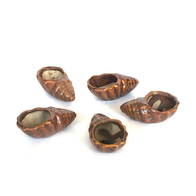 Ceramic Seashell Tea Light Candle Holder - Set of 5 For Sale - Image 13 of 13