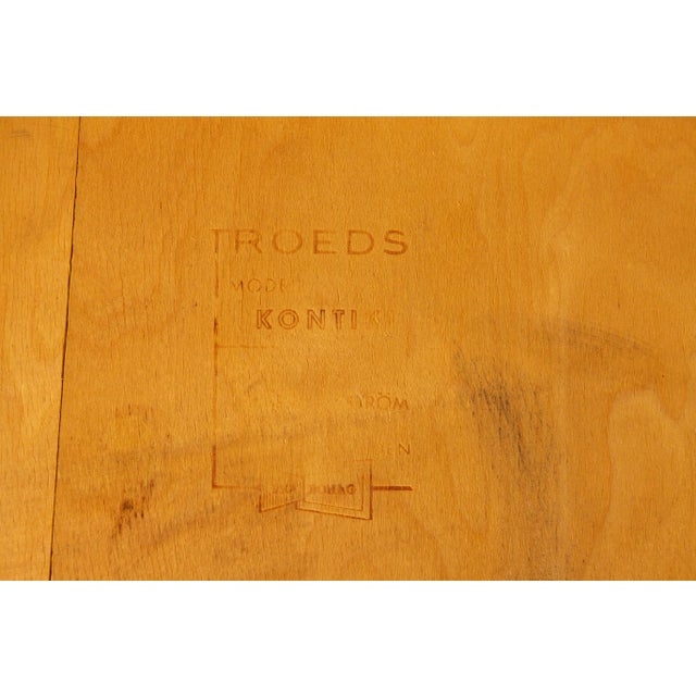 Wood Mid-Century Modern Kontiki Dining Chairs in Teak by Yngve Ekström for Hugo Troeds, Sweden, 1960s, Set of 4 For Sale - Image 7 of 11