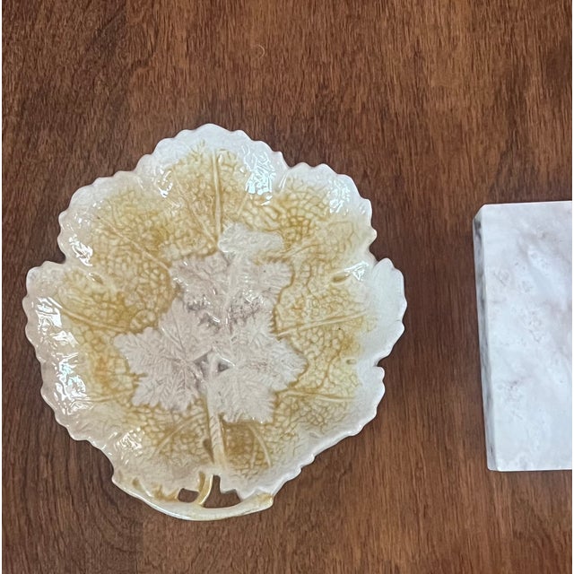 Minton Mid 19th Century Minton Ironstone Leaf Dish For Sale - Image 4 of 12