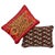 Abstract Schumacher X Johnson Hartig Jokhang Tiger Velvet 20" Lumbar Pillow in Red & Pink For Sale - Image 3 of 5