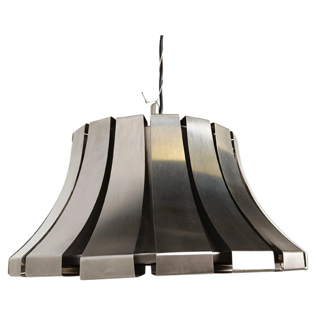 Mid-Century Steel Suspension Lamp by E. Martinelli for Martinelli Luce, 1960 For Sale - Image 10 of 10