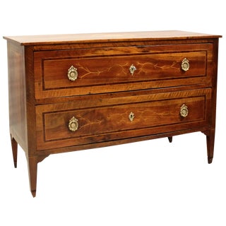 18th Century Italian Louis XVI Walnut Chest of Drawers For Sale