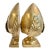 Early to Mid 20th Century Solid Brass Acorn Acanthus Leaf Bookends For Sale