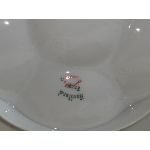 Vintage Theodore Haviland Limoges Matching Oyster Plates Set of 4