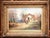 Bring warmth and narrative charm to a wall with this antique French pastoral painting, created circa 1860. Set in its...