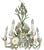 Vintage Italian Tole Daisy Chandelier - 6 Arms For Sale - Image 12 of 14