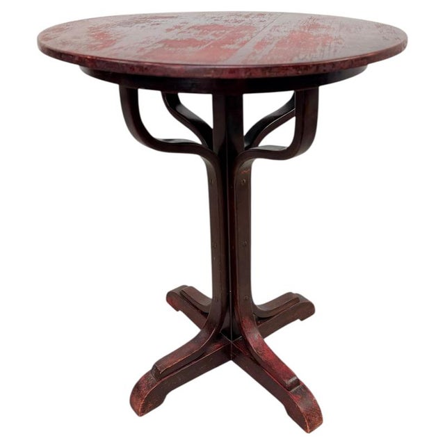Vienna Secession Tulip No. 8024 Pedestal Side Table from Otto Wagner, 1905 For Sale - Image 12 of 12