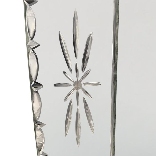 Large Vintage French Venetian Mirror, 1920s For Sale - Image 3 of 7