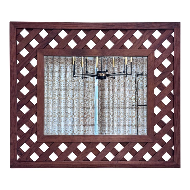 The hand-crafted vintage wall mirror features a rustic, traditional and craftsman-inspired decor style. It is defined by a...