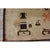 1920s 1920s Beige Vase Floral Antique Chinese Baotou Scholars Carpet Knotted Small Rug For Sale - Image 5 of 7