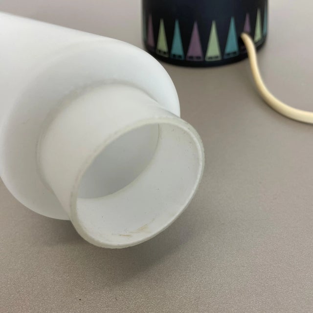 Swedish Glass and Wood Cone Table Light by Hans-Agne Jakobsson from Markaryd, 1960s For Sale - Image 12 of 17