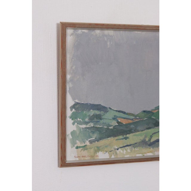 Gustav-Adolf Johansson, Valley, 1972, Oil on Canvas, Framed For Sale - Image 14 of 16