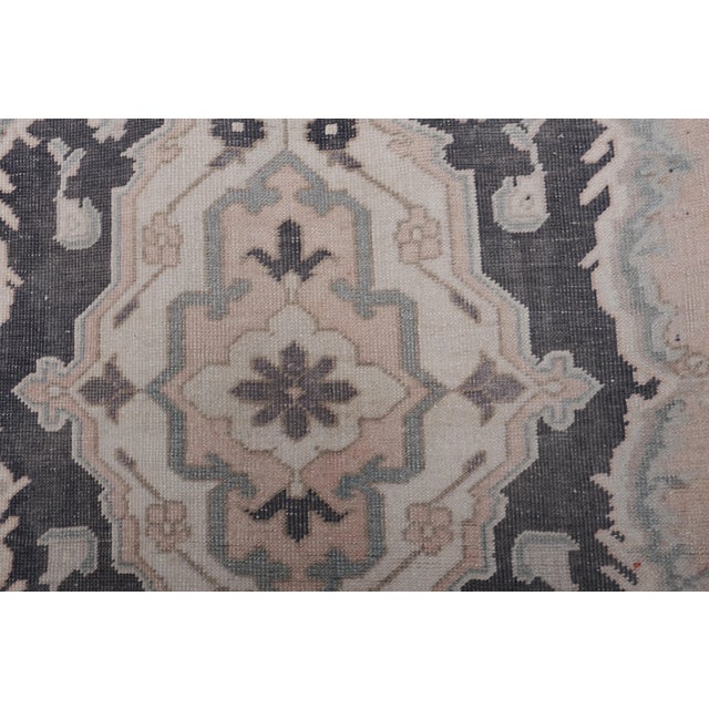 Light Pink 1960s Oushak Extra Long and Wide Runner - Stair Tread 3'2'' X 22'3'' For Sale - Image 8 of 10