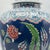 Turkish Handmade Ceramic Grand Shah Vase with Lid (60cm) Dark Blue Saz Leaf and Carnation For Sale - Image 3 of 7