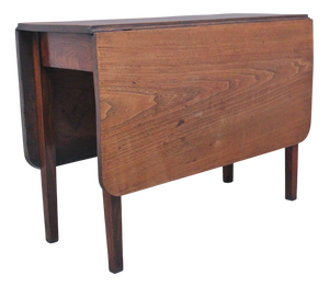 19th Century Elm Drop-Leaf Table, 1820s