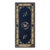 1920s Traditional Navy Floral Deco Antique Chinese Peking Small Rug 2'8'' X 6' For Sale