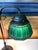 Rare Green Linenfold Double Student Table Lamp Tiffany Studio For Sale - Image 14 of 18