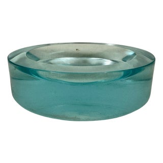 Mid-Century Blue Murano Glass Dish, 1960s For Sale