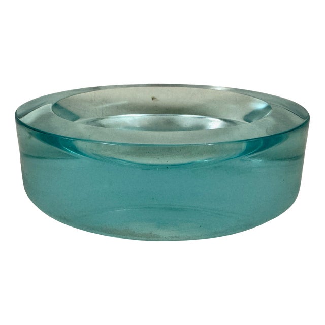 Mid-Century Blue Murano Glass Dish, 1960s For Sale