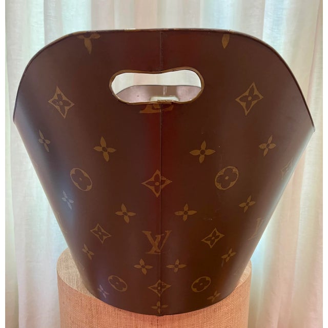 Louis Vuitton Tole Log Holder/Bucket For Sale - Image 4 of 9