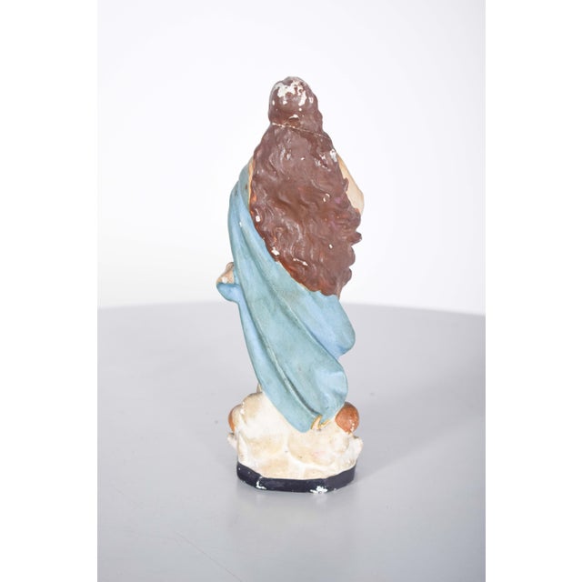 Late 19th Century Sculpture of Our Lady of the Immaculate Conception, 1890s For Sale - Image 5 of 8
