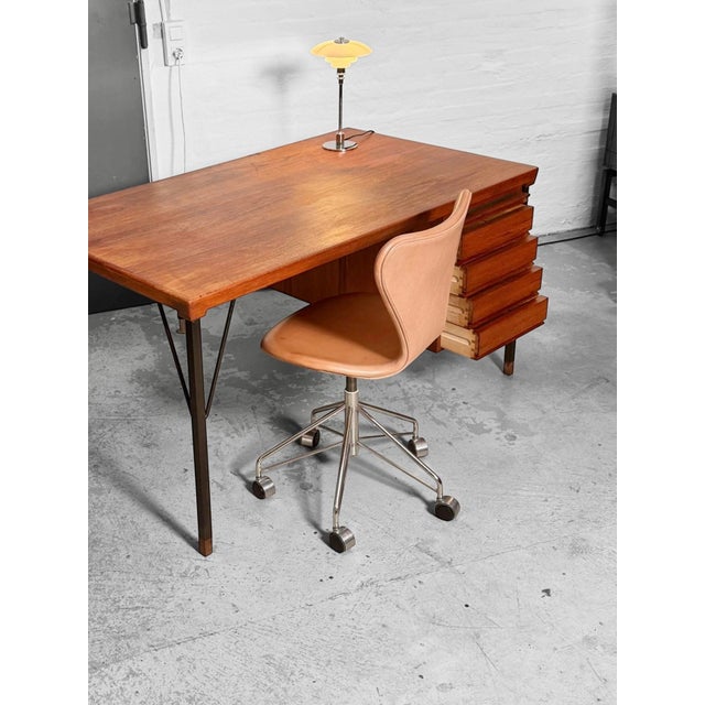 Teak Desk by Peter Hvidt & Orla Mølgaard-Nielsen for Søborg Furniture Factory For Sale - Image 11 of 13