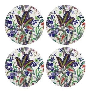 Amazonia Classic, 16" Round Pebble Placemats, Set of 4