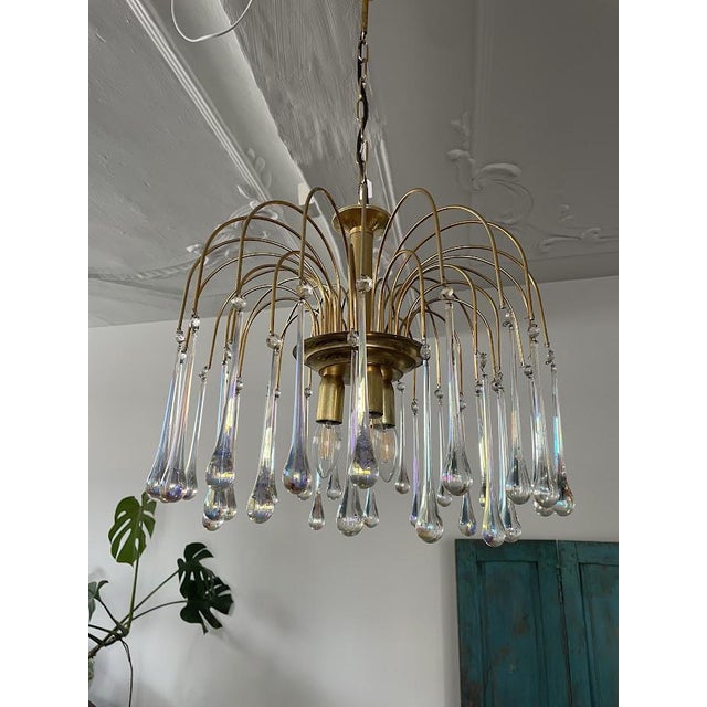 Teardrop Chandelier by Paolo Venini For Sale - Image 9 of 9