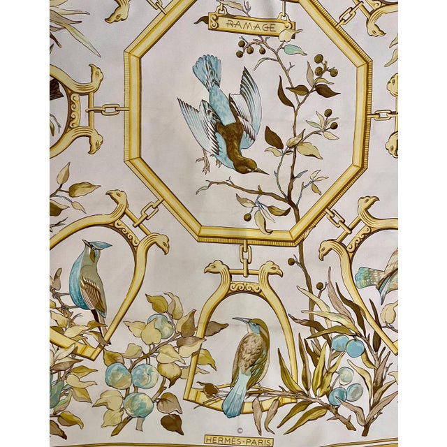 HERMÈS RAMAGE foulard Hermès Lenke Szechwnzyl 1967 For Sale - Image 10 of 10