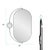 Black Janik Stainless Steel Double Vanity Mirror- Brushed Black For Sale - Image 8 of 9