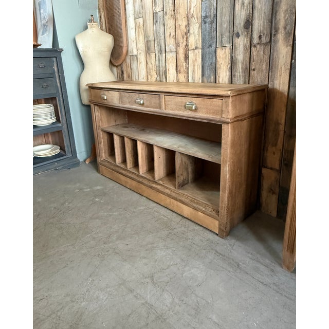 Wood Former Shop Counter with Drawers and Lockers, 1920s For Sale - Image 7 of 18