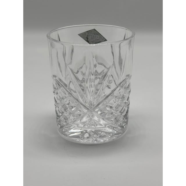Shannon Crystal by Godinger Dublin Collection Set of 4 Double Old Fashioned Glasses For Sale In Portland, ME - Image 6 of 9