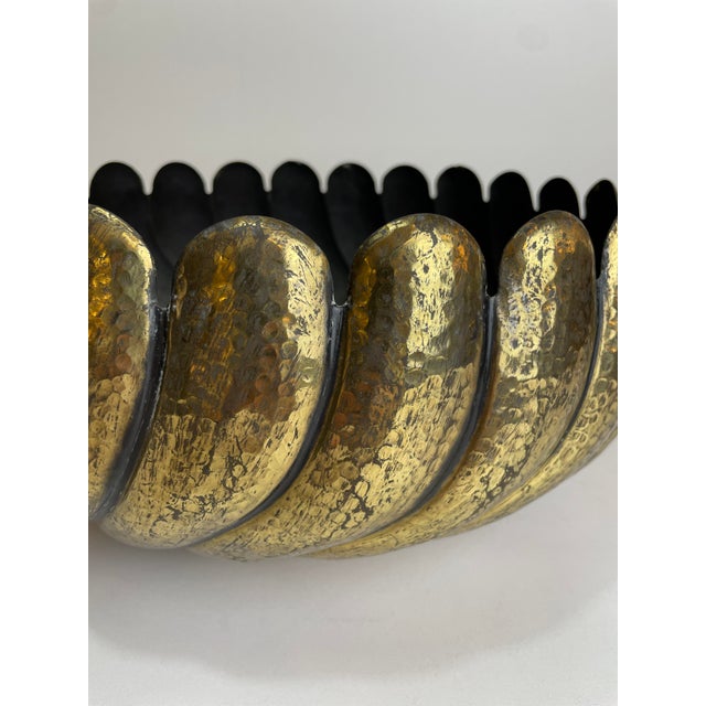 Italian Brass Bowl in the style of Egidio Casagrande, 1970s For Sale - Image 13 of 17