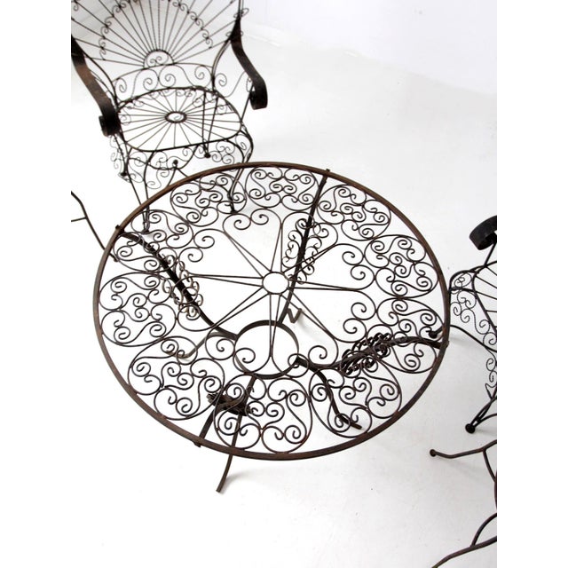 Mid Century Salterini Peacock Patio Set, Attributed For Sale - Image 6 of 12