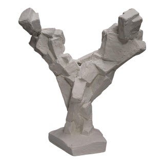 Cubist Abstract Sculpture, 1940s, Plaster For Sale
