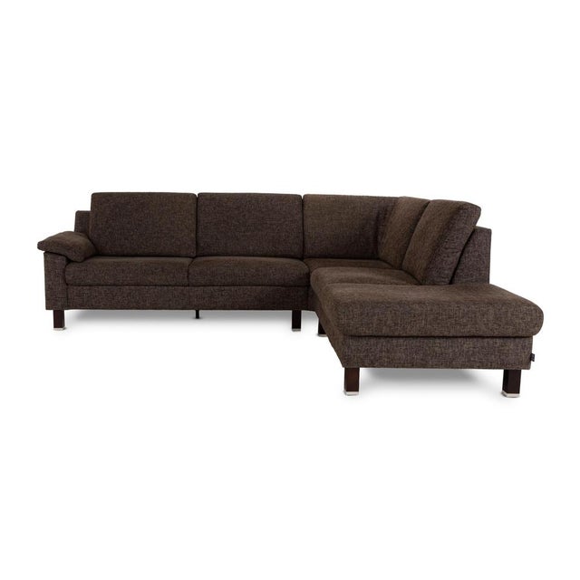 Textile Vario Fabric Corner Brown Sofa from Ewald Schillig For Sale - Image 7 of 11