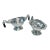1950s Vintage Art Deco Hollywood Regency Chrome & Bakelite Creamer and Sugar - 2 Piece Set For Sale