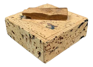 Late 20th Century Natural Cork Covered Trinket Box