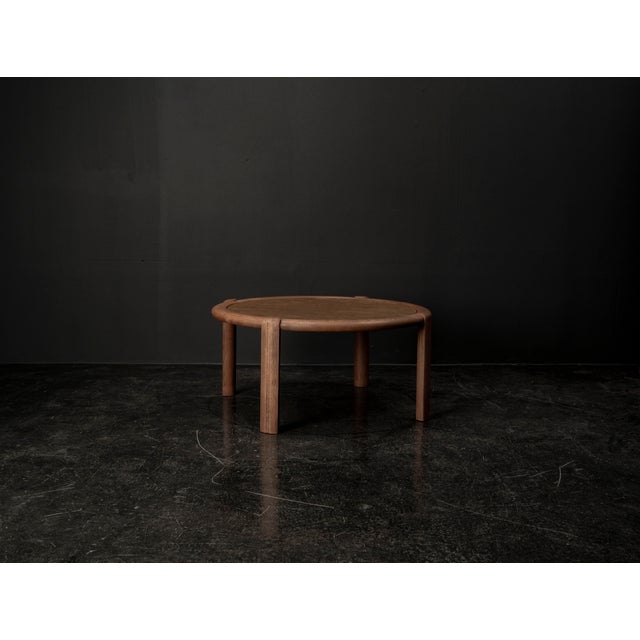 Geometric Coffee Table in Oak and Marble, 1960s For Sale - Image 4 of 18