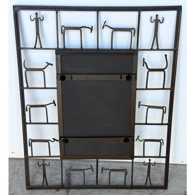 Frederick Weinberg (American, born 1942), Figural Iron Mirror For Sale - Image 9 of 9