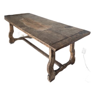 18th Century Spanish Oak Farm Table for Use as a Desk or Dining Table. For Sale