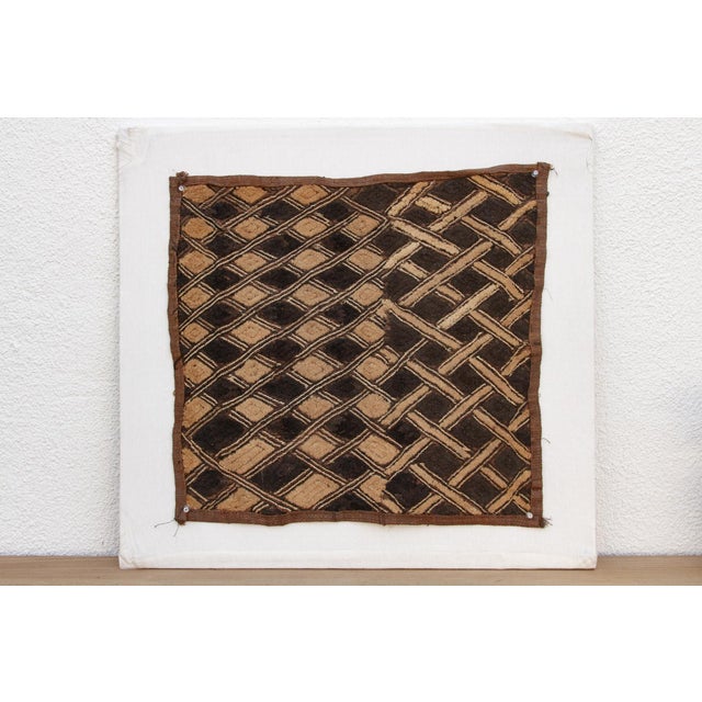 African Equinox African Kuba Cloth Panel For Sale - Image 3 of 7