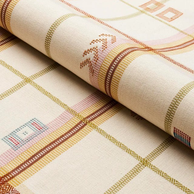 Schumacher Schumacher x A Rum Fellow Fable Fabric in Alpine For Sale - Image 4 of 4